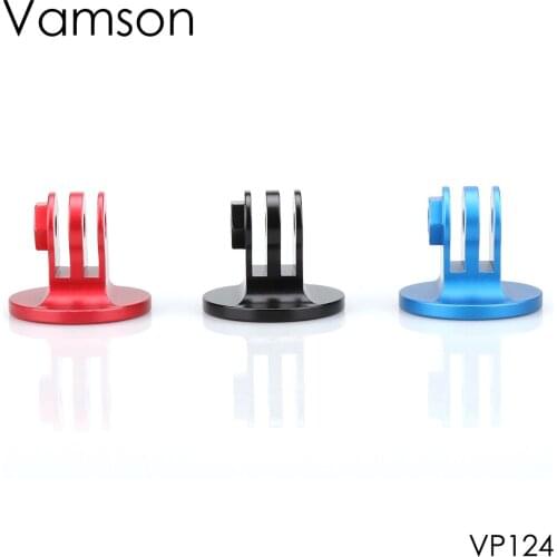 Vamson Accessories for Gopro Hero 8 7 6 5 4 3 Mount CNC Aluminum Alloy Tripod Adapter for Yi 4K for SJCAM for Eken VP124
