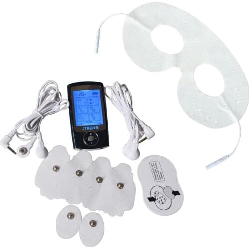 Electronic Full Body Massage And Relaxation Machine 16Mode Tens Acupuncture Massager Machine With Electrode Eye Mask Health Care