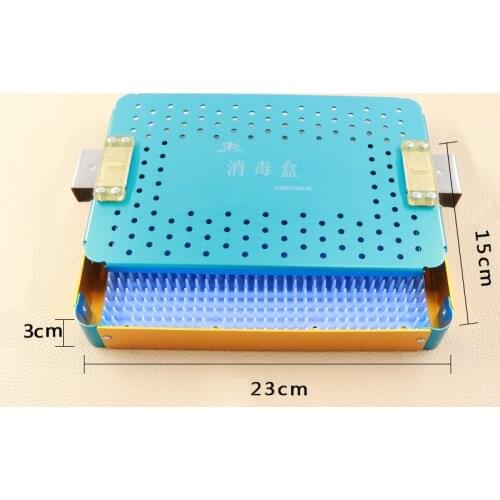 Medium Aluminum alloy surgical instrument sterilizing box cosmetic instruments and tools medical sterilizing box