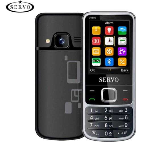 SERVO V9500 4 SIM cards 4 standby Cell phone Speed dial numbers One key recorder Magic Voice Mobile Phones comes with 23 games