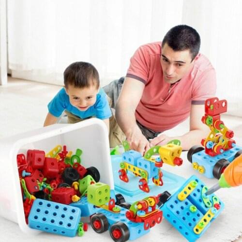 New DIY Electric Drill Screw Toys For Children Nut Disassembly Assembly Tools Sets Creative 3D Puzzle Educational Toys Kids Gift