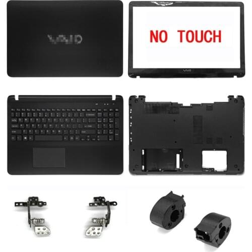 NEW For Sony SVF153 SVF152a23t SVF15 SVF152 FIT15 SVF1541 Series Lcd Back Cover/Front Bezel/Plamrest/Bottom Case No Touch