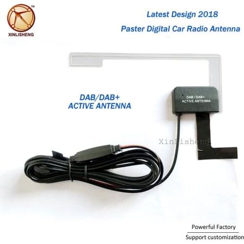 New Design Glass Mounting Active Patch Fm Antenna For Car Navigator Garmin glasvezel gereedschap 4g signal booster