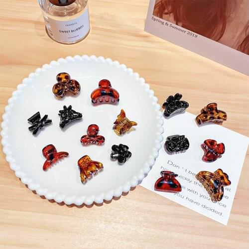 New Leopard Hair Claw Clips Sets Barrette Clamp Acrylic Ponytail Crab Fashion Girls Hairpin Hair Styling Accessories For Women