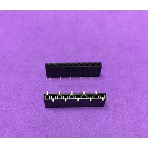 1.0mm patch single row female , brass gold plating, U-shaped terminal, high temperature resistance,, plastic height 2.0mm