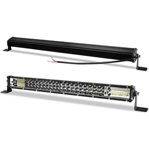 2pcs Slim led bar 7'' 13'' 20 inch Tri-row Spot Combo Beam LED Light Bar For ATV Off Road car Fog Lights barra led 4X4 12V 24V