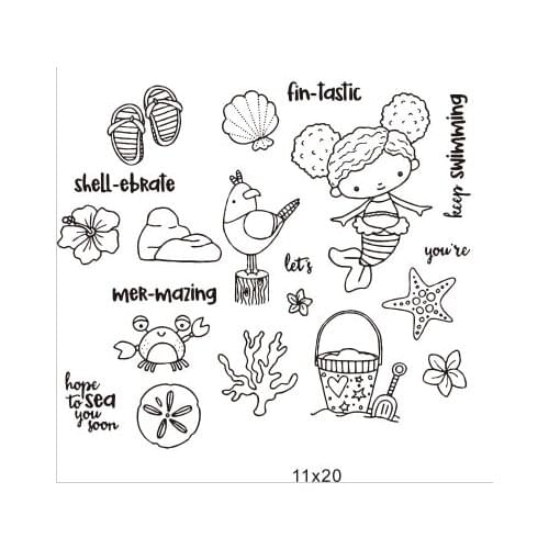 Girl Transparent Clear Stamp for DIY scrapbooking seal Card Making C594