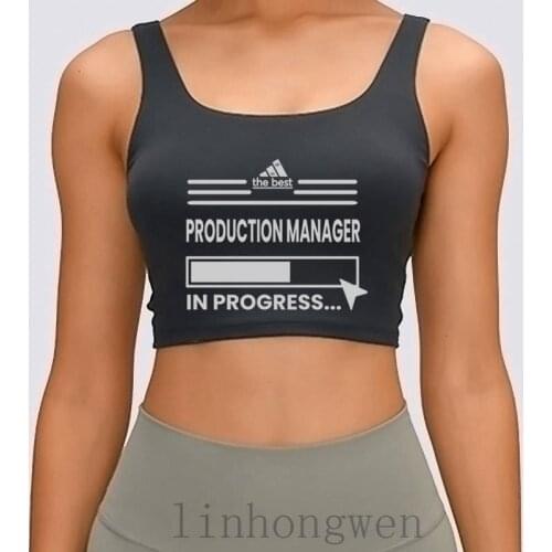 Production Manager Women Tank Top Cotton Comfortable Crew Neck Designer Loose Spring Letter Family Crop Top