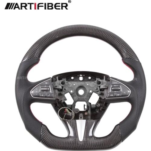 Real Carbon Fiber Steering Wheel for Infiniti Q50