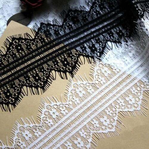 Special offer 9meters wide 10CM bilateral flower eyelash lace accessories clothing scarf yarn material