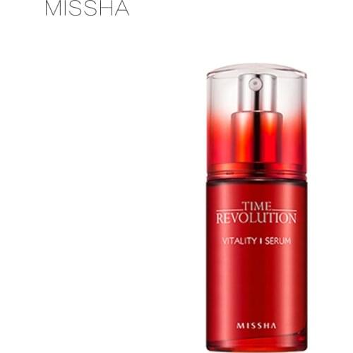 MISSHA Time Revolution Vitality Serum 40ml High Nourishing Essence Regulates Sebum Minimizes Pore Makeup Primer Korean Cosmetics
