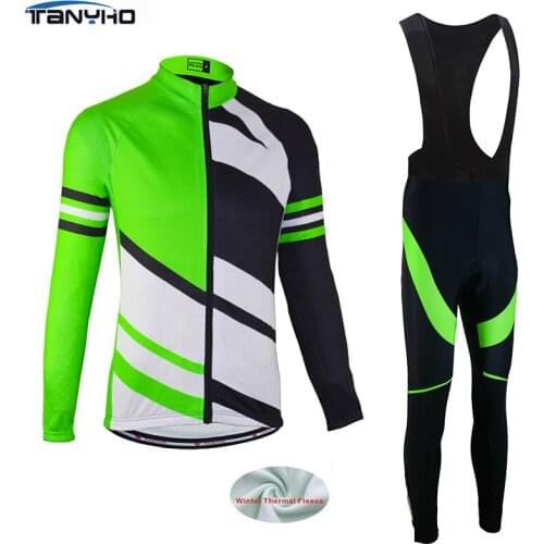 Tanyho Wear Pro Winter Super Warm Fleeced Cycling Jerseys Ropa Ciclismo Bike Cycle Maillot Bicycle Wear Bisiklet Clothing Suit