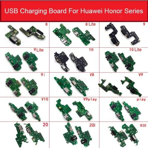 Charger USB Jack Board For Huawei Honor 8 Lite Pro 9 9i 10 20 20i Play V8 V9 V10 V20 Charging Port Module Usb Connector Board