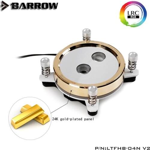 Barrow Gold CPU Water Block use for INTEL LGA1150 1151 1155 1156 1200/ X99 2011 / AMD AM3 AM4/ Radiator 5V GND to 3PIN Hearder