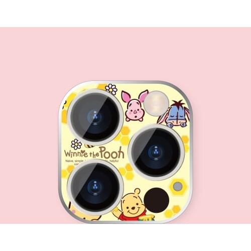 Disney 2021 Winnie the Pooh Camera Protection Glass For iPhone 11 Pro Max Full Cover Protector For iPhone 11 ProTempered Glass
