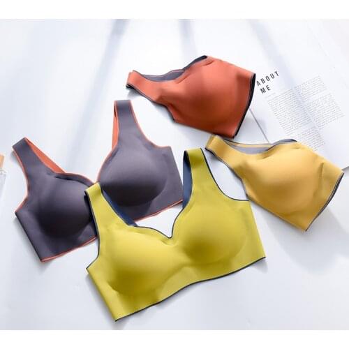 Women Sexy Crop Tops Tube Top Girls Summer Sleeveless Camis Seamless Sports Lingerie Thai Latex Corset Cropped Bra Top Tank Tops