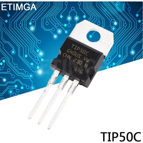 10PCS/LOT TIP50C TIP50 TO-220 Transistor 1A 500V