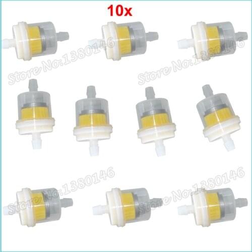 10x Gas Petrol Fuel Filter For Dirt Pocket Bike Motorcycle Quad ATV Mini Moto