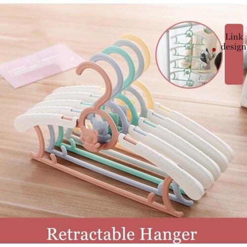 5/10/20Pcs Clothes Hanger Flexible Racks Plastic Clothing Display Kids Hangers Coats Hanger Organizer For Baby Child Aldult