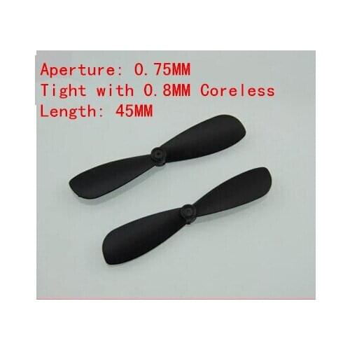 Coreless motor 45MM small propeller shaft reverse paddle tight with 0.8MM DIY model aircraft remote control toy aircraft parts
