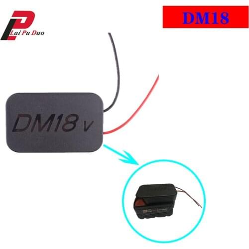 DM18V DIY Battery Adapter 18V/20V For Milwaukee For Dewalt lithium battery electronic circuit adapter DCB200 M18