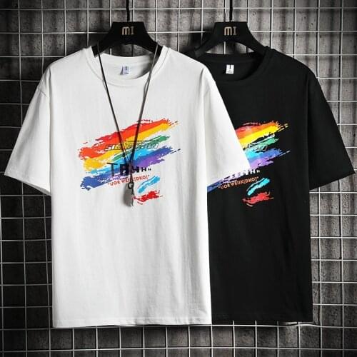 New Clothing Fashion T Shirt Men Cotton Mens Summer Tshirts Male Oversized Tee Shirts 5XL Casual T Shirt Tee for Man Streetwear