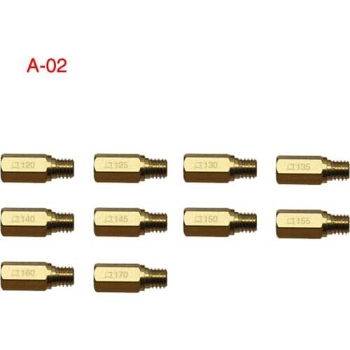 10pcs Main Jet For PWK OKO CVK Mikuni KOSO Motorcycle Carburetor Vice Injectors Nozzle Size 120-170
