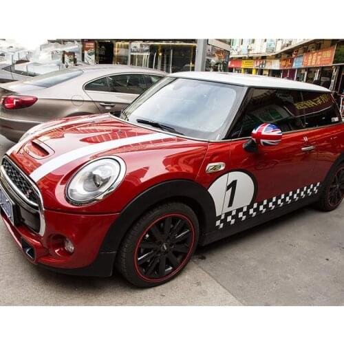 KK Material Personality Racing Number Hook 2 Sides Whole Body Car Sticker For BMW Mini Copper Countryman Z2CA814