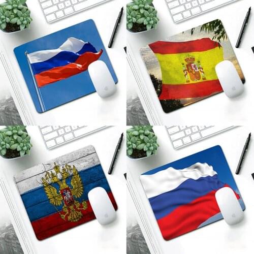 Flag of Russia design Computer Mouse Pad pads Washable Non-Skid Rubber s Not Overlock 22X18CM desk mouse mat