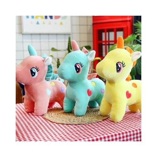 Cute Unicorn Plush Toy Soft Doll Unicorns Stuffed Animal Unicorn Cuddle Appease Sleeping Pillow Gift for Children