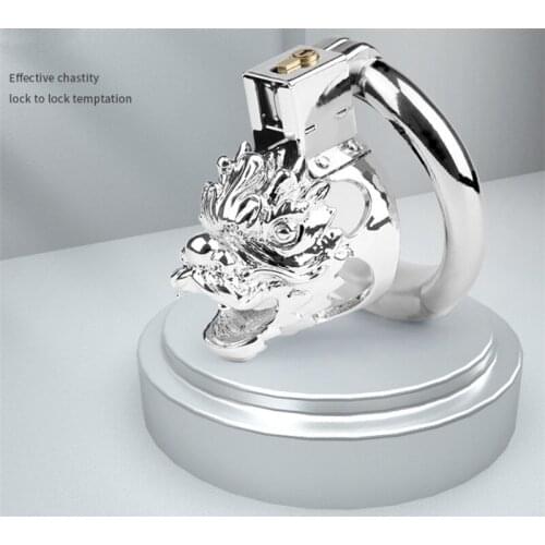 Male Chastity Devices Stainless Steel Cock Cage Metal Chastity Belt 3 Penis Ring Sex Toys Cock Lock Bondage Adult Product YS0399