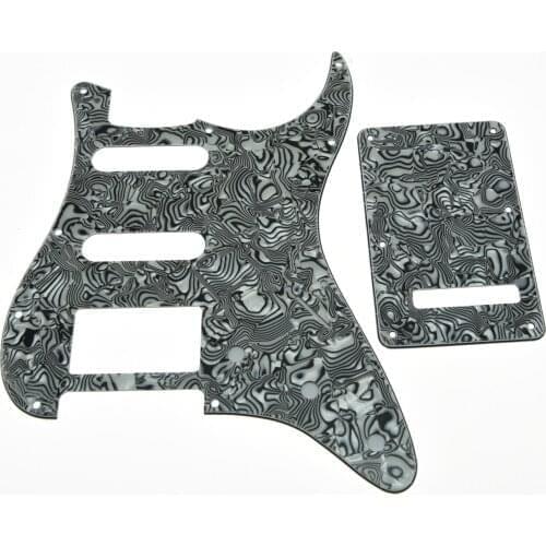 Zebra Stripe ST Style HSS Pickguard Scratch Plate,Back Plate, Screws