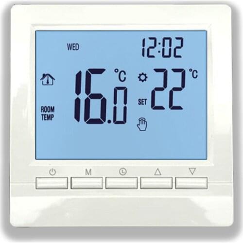 Floor Wall Mounted Thermostat Room Heating Temperature Controller LCD Touch Screen Universal Electrical Accessories