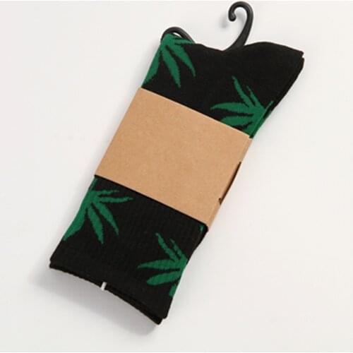 18 color series style couple four season socks high quality maple leaf pattern street wind fashion leisure complex lovers socks