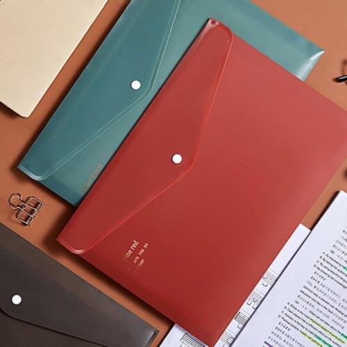 Retro Letter Size File Folder Larger Capacity Document Holder Waterproof File Organizer Bag for Office Schlool Random Color