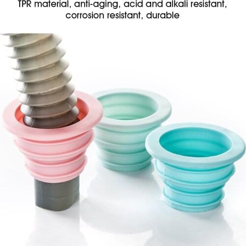 Floor Drain Plastic Deodorant Wash Machine Pipe Connector Tools Sealing Plug Trap Anti-odor Telescopic Sewer Pipe Accessories