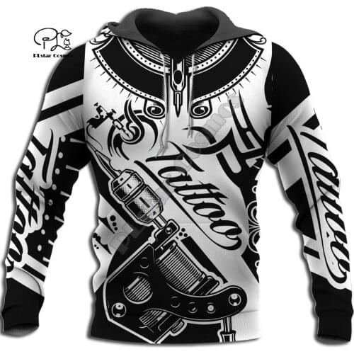 PLstar Cosmos 20213DPrint Newfashion Tattoo Retro Classic Art Harajuku Streetwear Funny Unisex Men/Women Amazing Hoodies/Zip P-5