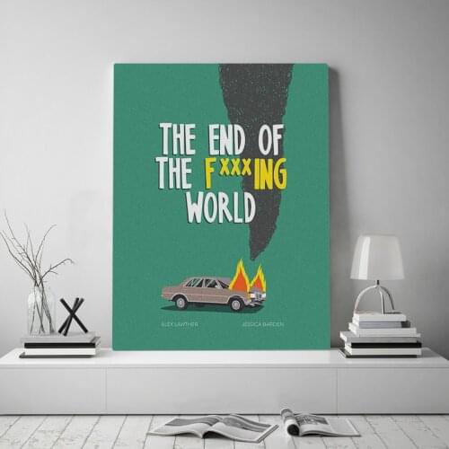 The end of the Fxxxing world poster Canvas Painting wall Art decor Living room Bedroom Study Home Decoration Prints