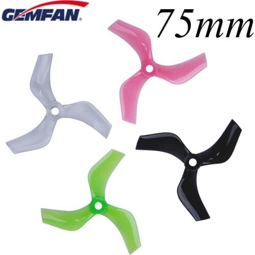 Gemfan 75mm Ducted Props PC 3-Blade Propeller CW CCW 5mm for 1408-1808 Motor Cinewhoop RC FPV Racing Drone