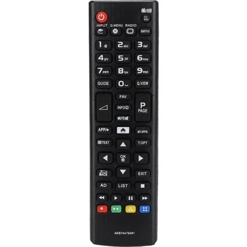 SOONHUA ABS Material Shell TV Television Remote Control for LG AKB74475481 Powered by Battery