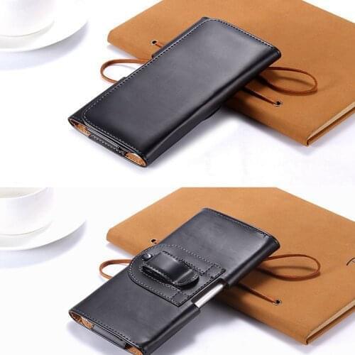 New Leather Men Fanny Pack 4.7-5.5 inch Mobile Phone Bag for Hook Loop Holster Male Pouch Money belt Man Waist Bag Sport Pouch