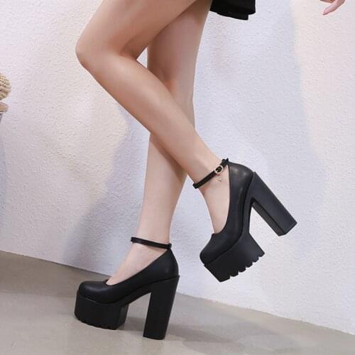 New nightclub waterproof platform 15CM super high heel single shoes catwalk night show stiletto shoes