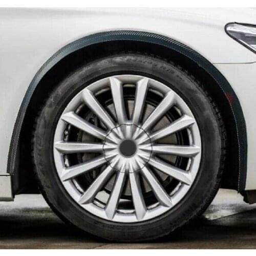 Universal Wheel Fender Replacement Carbon Texture Rubber Anti-scratch Fender Flares for Vehicles Accessories