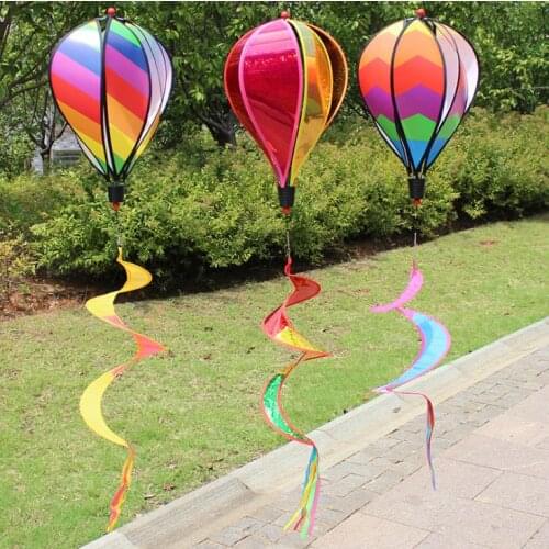 Hot Air Balloon Windsock Decorative Outside Yard Garden Party Event Decorative DIY Color Wind Spinners SN3274