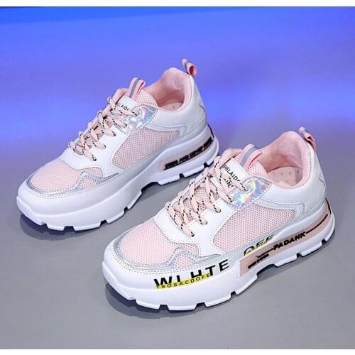 2021 Women Sneakers Fashion Wedges Casual Shoes for Woman Comfortable Breathable Platform Sneakers Walking Flat Tenis Feminino
