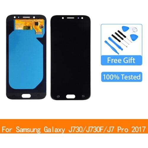 AMOLED 5.5" For Samsung Galaxy J730 LCD J730F J7 Pro 2017 Display Touch Screen Digitizer Assembly For Samsung J730 Display Parts