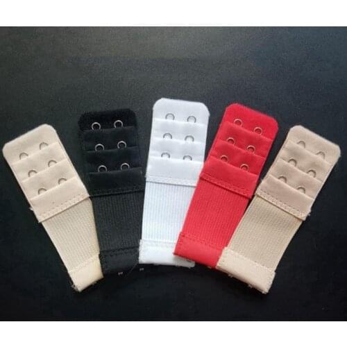 1PC 3 Rows 2 Hook Bra Extenders Strap Extension Strap Hook Clip Expander Adjustable Belt Buckle Intimates Bra Accessories