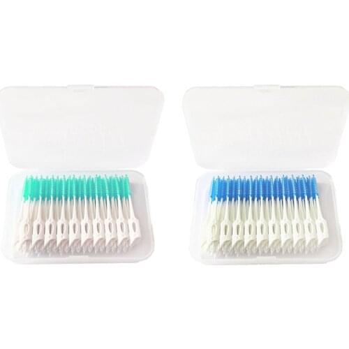 160x Silicone Interdental Brush Toothpick Toothpick W / Cover