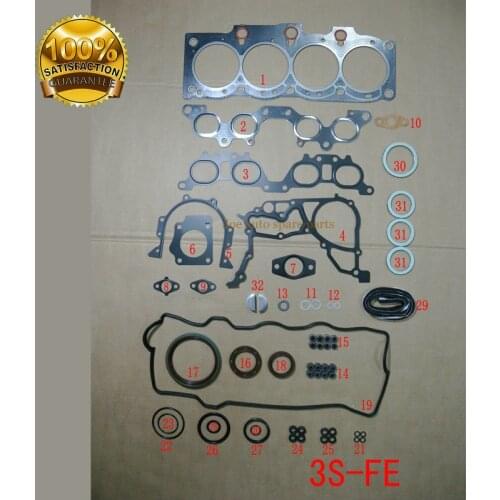 3S 3SFE Engine Full gasket set kit for TOYOTA CAMRY CARINA 2.0 1998CC 16V DOHC 1986-1992 04111-74191 01-52860-03 S80991-02