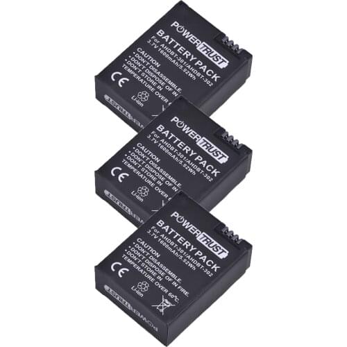 3pcs 1600mAh AHDBT-301 Li-ion Battery AHDBT 301 AHDBT301 for GoPro HD HERO3/3+ and GoPro AHDBT-201/AHDBT-301/AHDBT-302